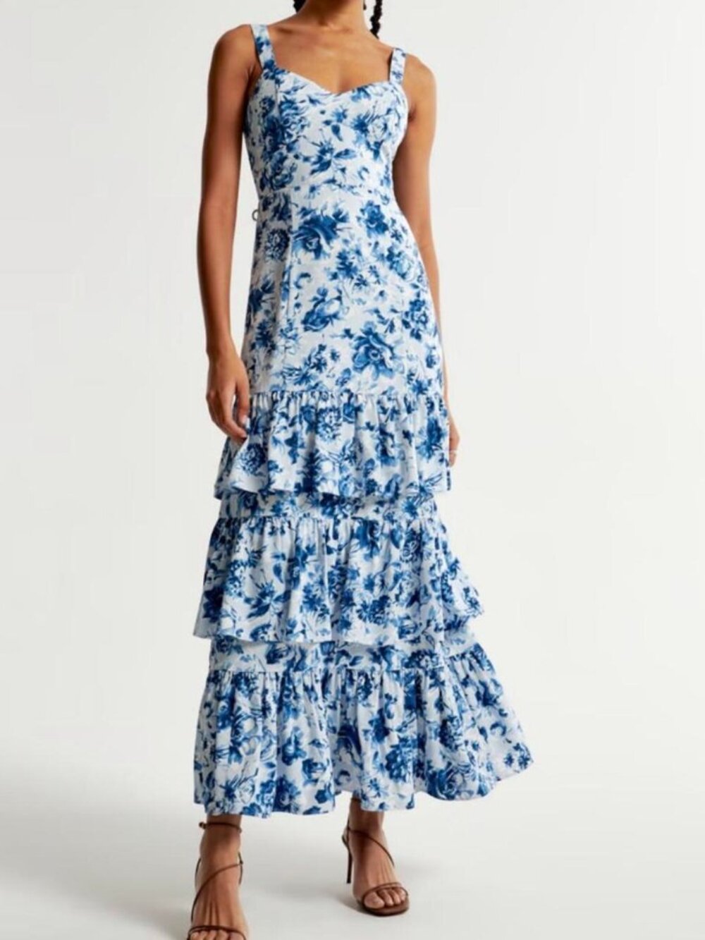 Abercrombie & Fitch Drama Ruffle Tiered Gown
